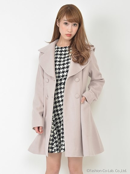 ダブルフレアコート