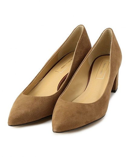 OIT ポインテッドブロックヒール パンプス55