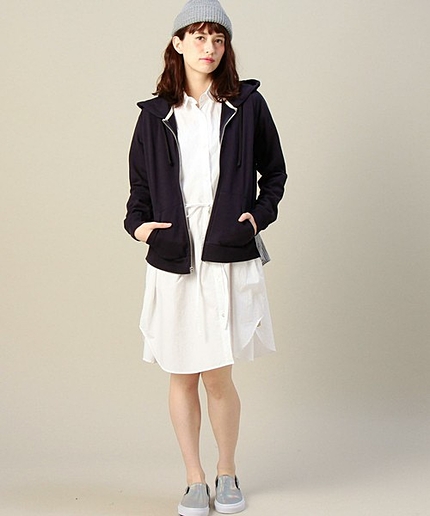 BY Clu TOO フードジップパーカー