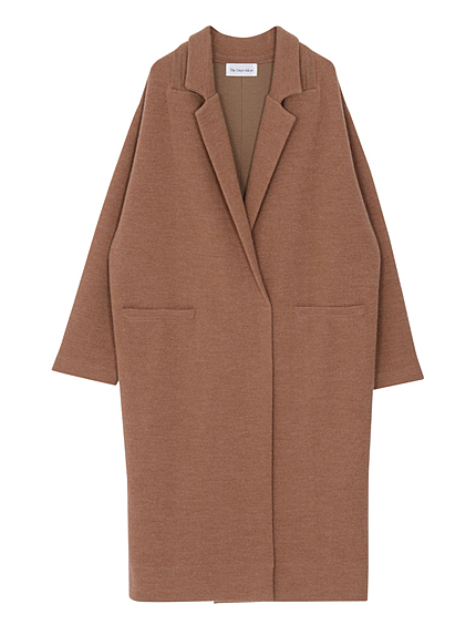 ダブルフェイスニットコート