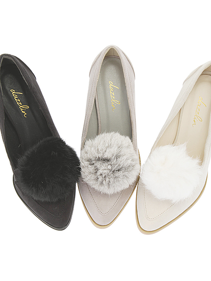 【goods】ラビットポンポンパンプス