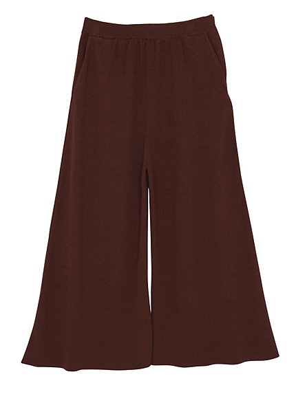 ニットガウチョパンツ