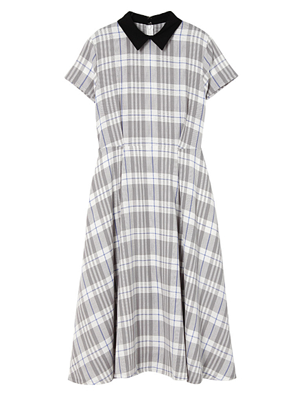 オリジナルチェック襟付きワンピース