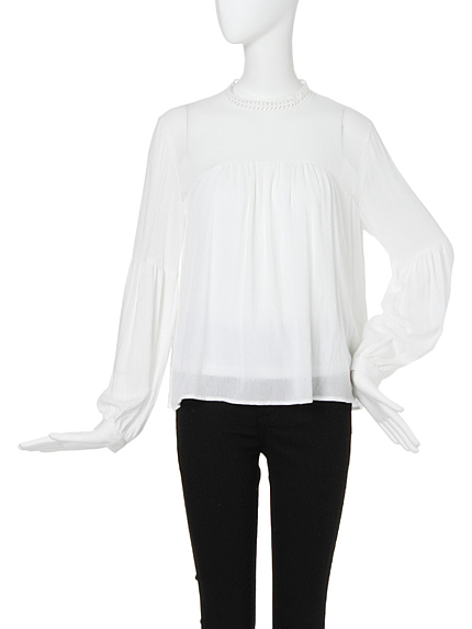 【FEMININE】ダイヤレースブラウス