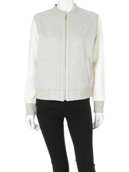 【BIJ】 裏毛ドッキングブルゾン