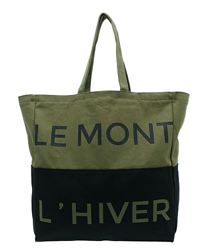 ＜LE MONT ST MICHEL＞2TONE TOTE/ﾄｰﾄﾊﾞｯｸﾞ