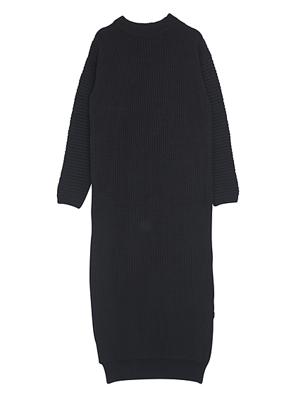 【MODE】RIBニットロングワンピース