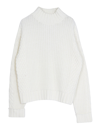 【CASUAL】ルーズニットタートルプルオーバー