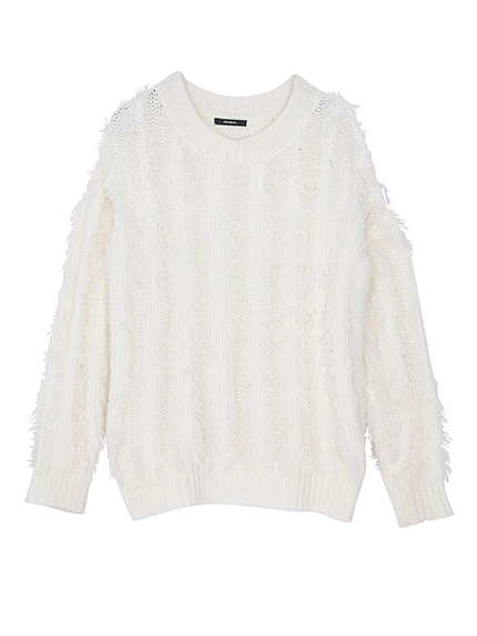 【CASUAL】クラッシュフリンジプルオーバー