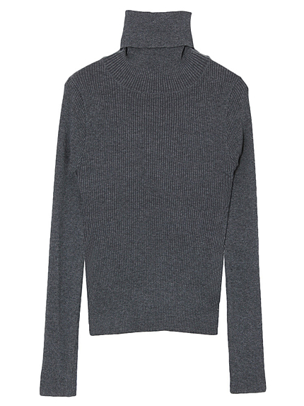 Basic　RIBタートルニット