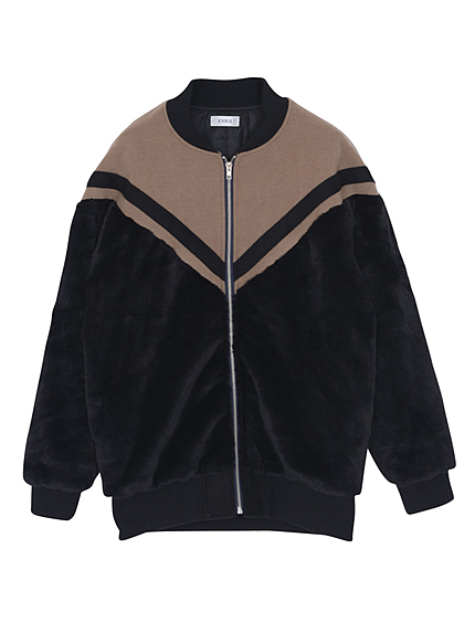 バイカラーブルゾン
