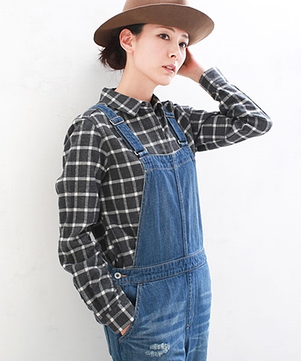 コットンネルシャツ