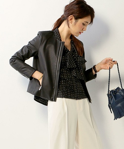 UBBT LAMB ノーカラージャケット