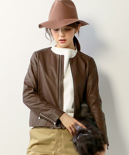 UBBT LAMB ノーカラージャケット