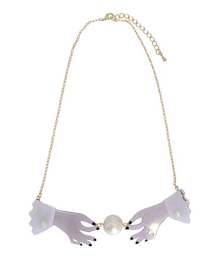 handパールネックレス