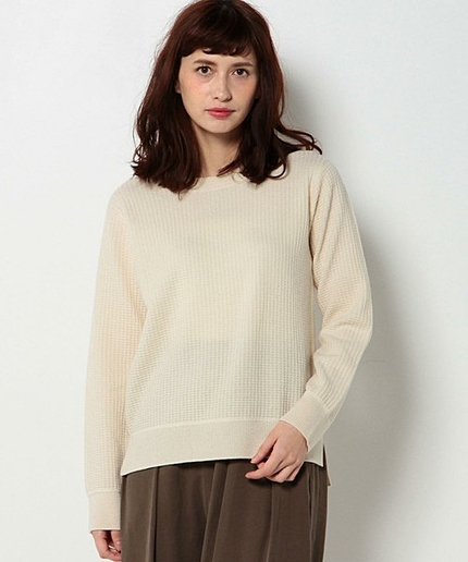 【予約】ワッフルニットプルオーバー/ AEBC ﾜｯﾌﾙﾆｯﾄPO