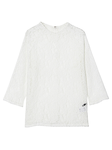 BOTTLE NECK LACE トップス
