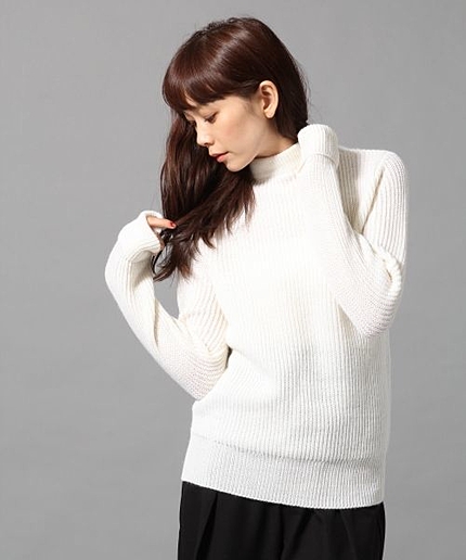 【LADIES】カタアゼボトルネックプルオーバー