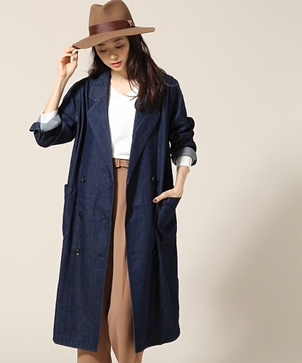 デニムトレンチコート