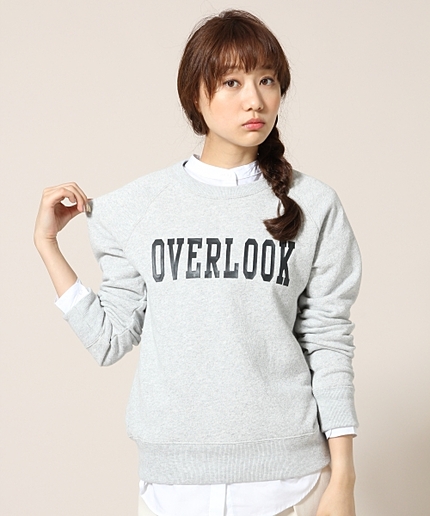 スウェットプリントプルオーバーロングスリーブ