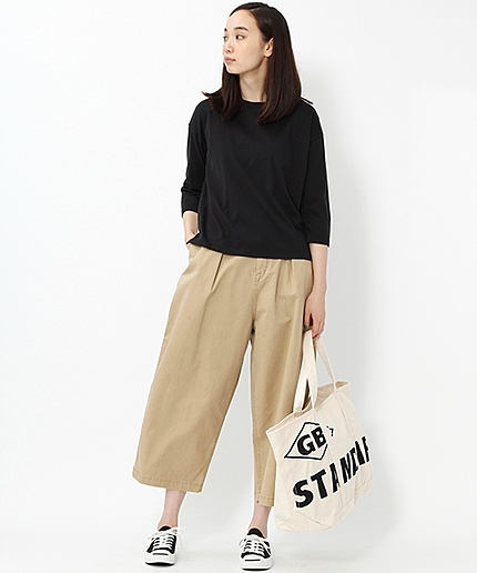 1タックワイドコクーンチノパンツ