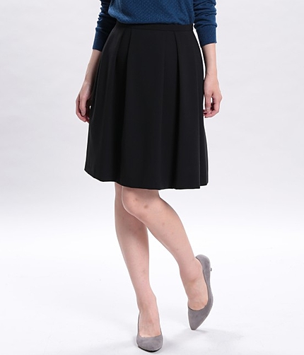 【non-no12月号掲載】 ダブルクロスタックフレアスカート