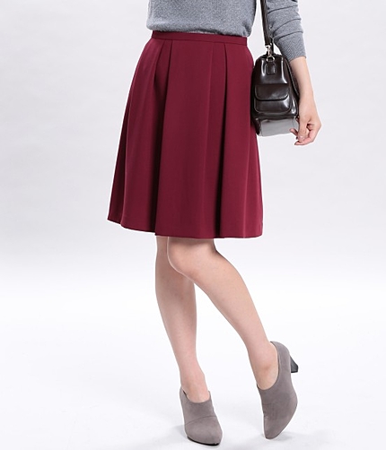 ダブルクロスタックフレアスカート