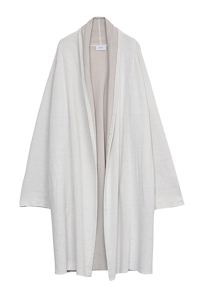 ダブルフェイスニットガウン