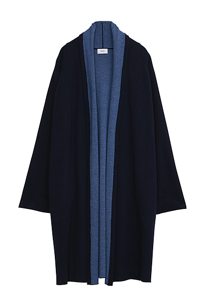 ダブルフェイスニットガウン