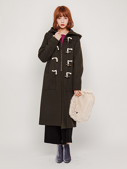 ロープロングダッフルコート