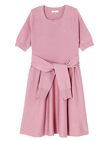 クリークニットコーデドレス