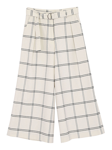 ロバートチェックガウチョパンツ