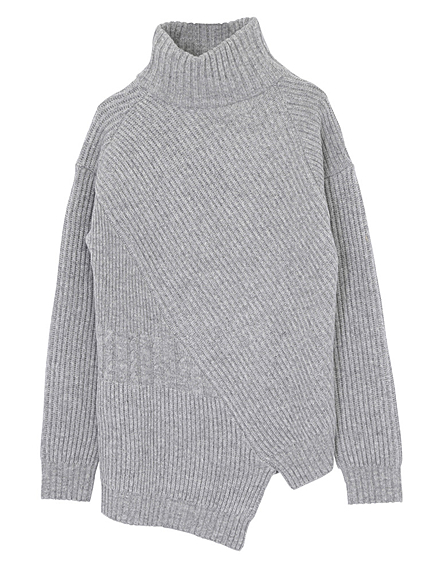 アシメトリノニットチュニック