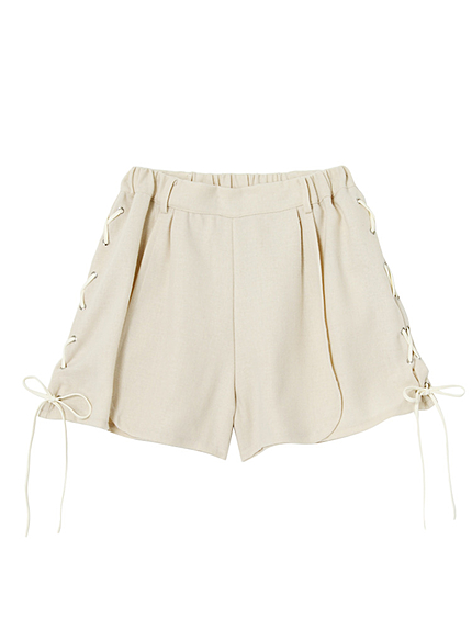 サイドレースアップショートパンツ