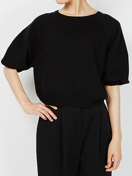 バルーンスリーブニット