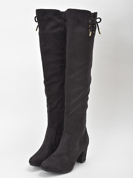 サイドリボンブーツ