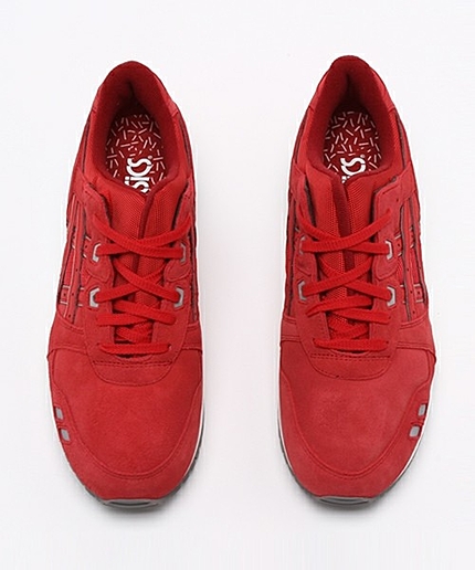 ユニセックス アシックスタイガー ゲルライト3 スエード レッド ASICS Tiger GEL-LYTE 3 TQ5U3L-2323