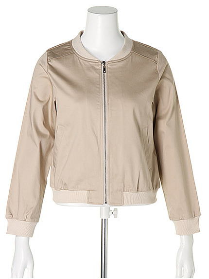 リブ衿ブルゾン