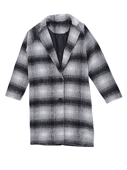 シャギーロングチェスターコート