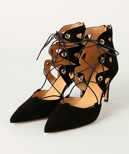 ◇UBMF PTD レースアップ パンプス