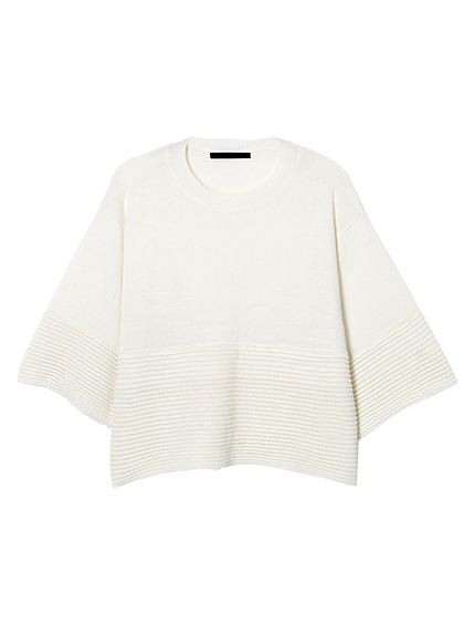 【MODE】ヘムボーダーニットトップス