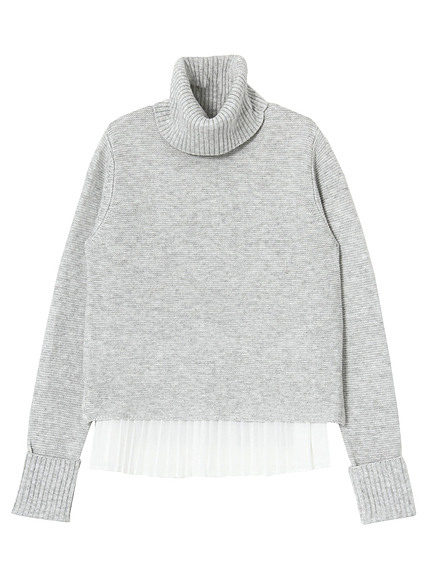 ティアードプリーツレイヤードプルオーバー