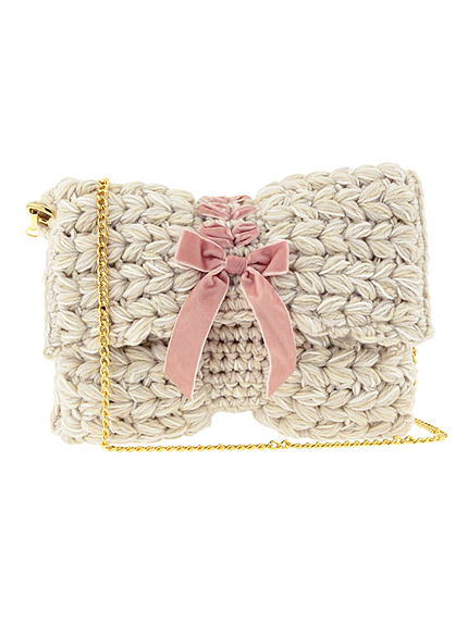 【goods】Ｈｏｎｅｙ　Ｓａｌｏｎレースアップリボンクラッチ