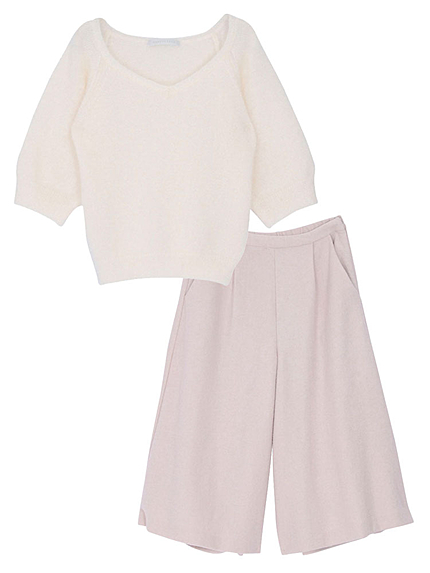 【DUO】 ガウチョパンツコンビニット