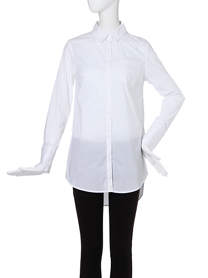 【FEMININE】イレヘムストレートシャツ