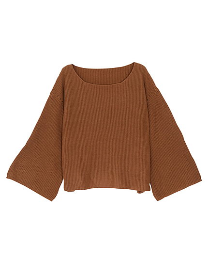 フレアスリーブニットトップス