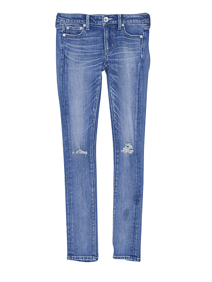 KNEE ダメージデニムパンツ