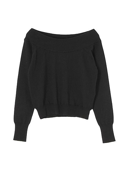 Simpleオフショルニット