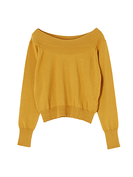 Simpleオフショルニット