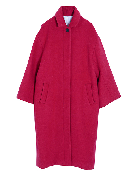 【FEMININE】モッサウールステンカラーコート